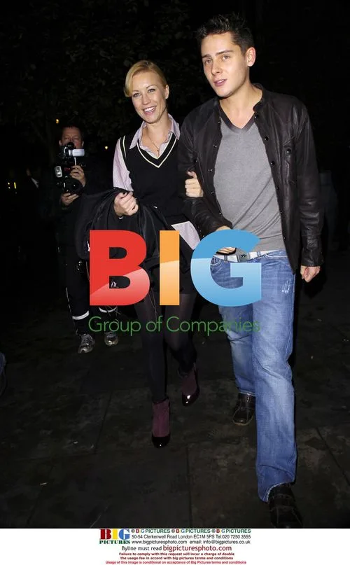 Denise Van Outen and Christopher Parker Leaving London Party