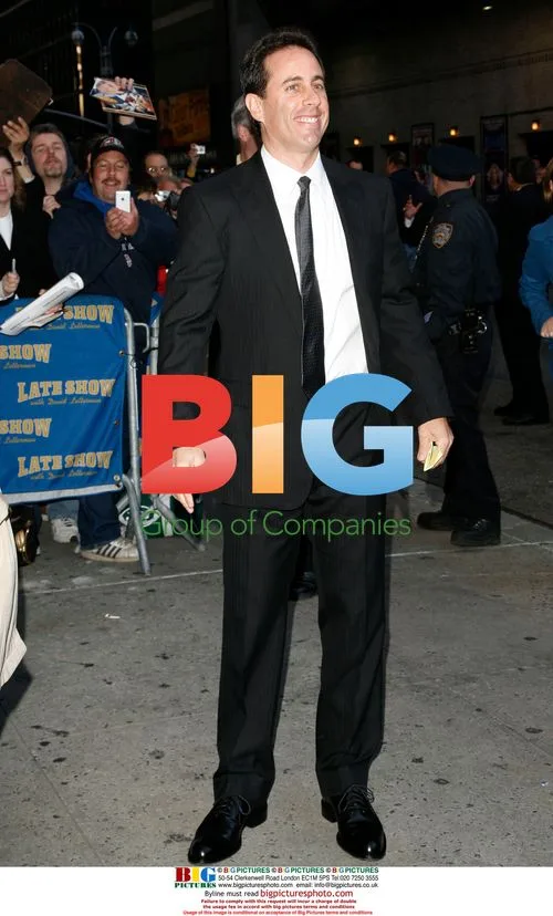 Jerry Seinfeld at Late Show taping