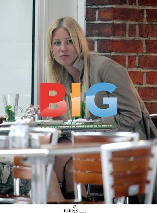Denise van Outen and James Lance at Cafe