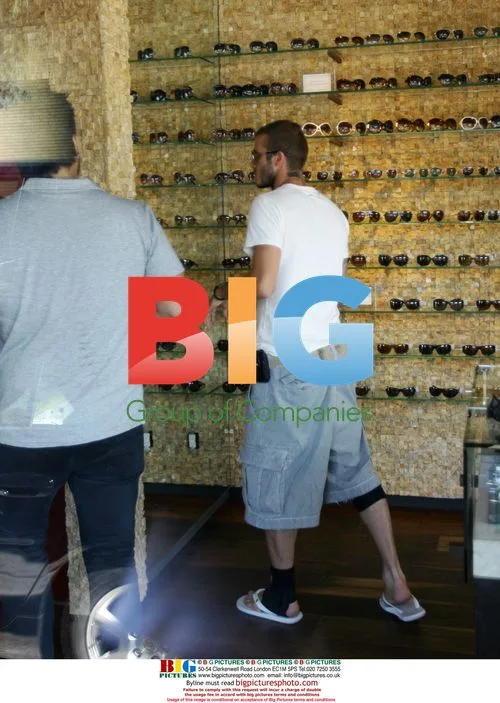 David Beckham Shopping with Son