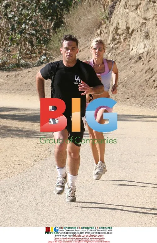 Robbie Williams and Clare Staples Workout Together