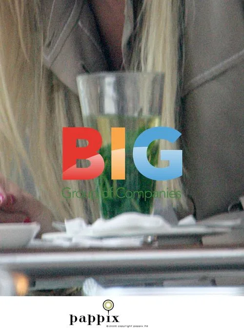 Denise van Outen Drinking Green Tea in London