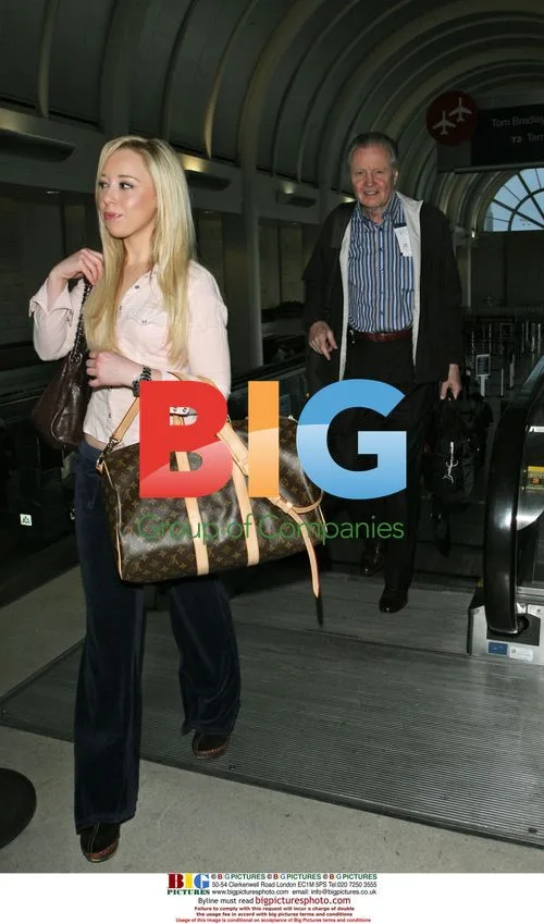 Jon Voight and Skyler Shaye Depart LAX
