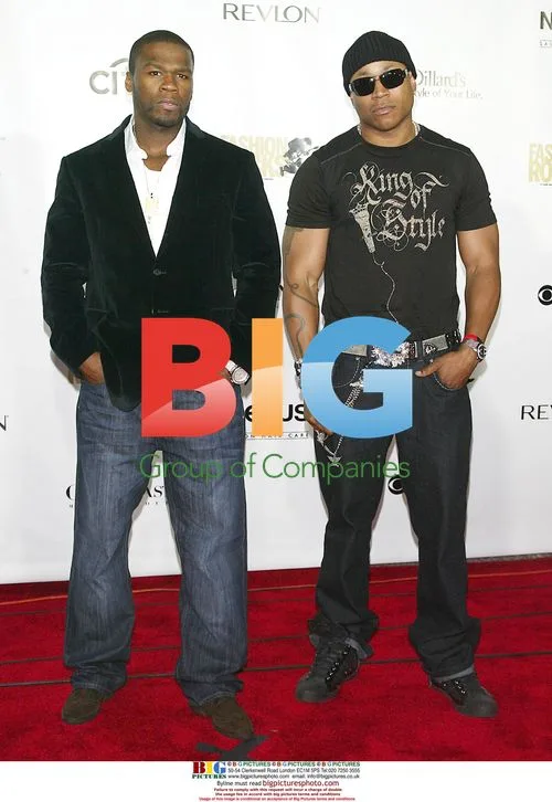 50 Cent and LL Cool J at Fashion Rocks Concert