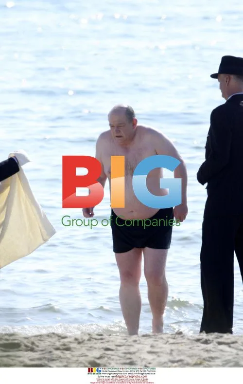 Brendan Gleeson Filming 'Churchill at War'