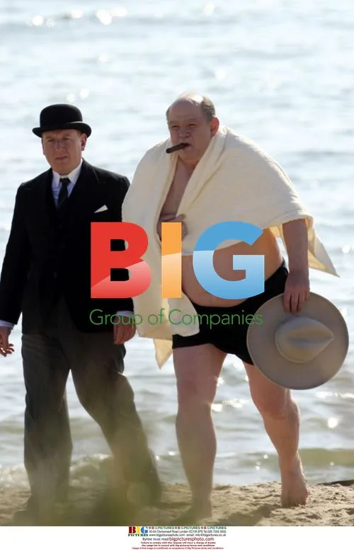 Brendan Gleeson Filming 'Churchill at War'