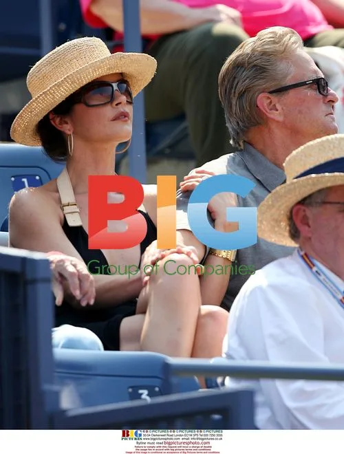 Michael Douglass and Catherine Zeta-Jones at U.S. Open