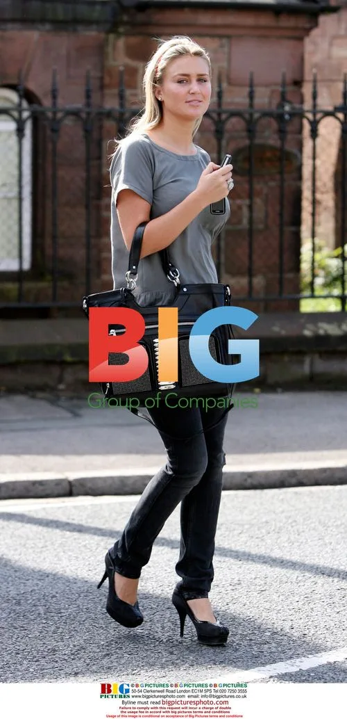 Alex Gerrard surprised by paparazzi