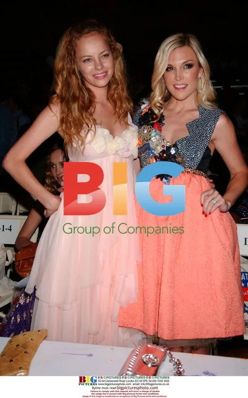 Bijou Phillips and Tinsley Mortimer at Heatherette Fashion Show