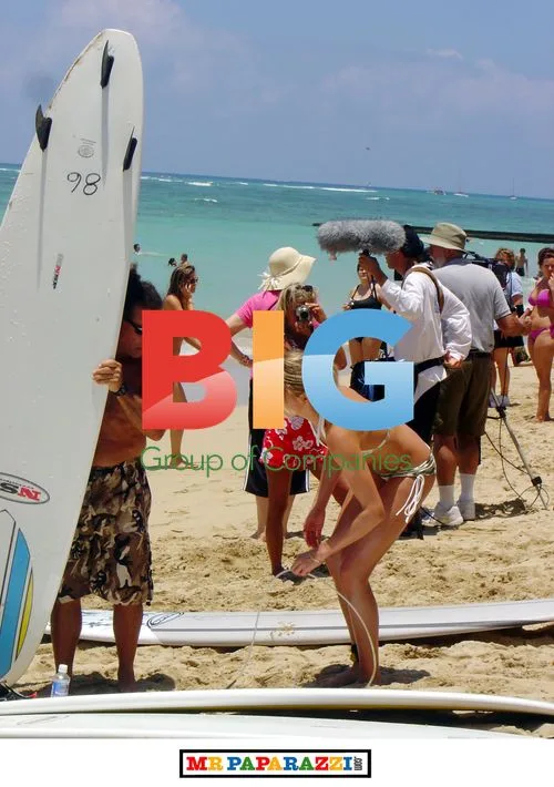 Cameron Diaz Surfing in Hawaii