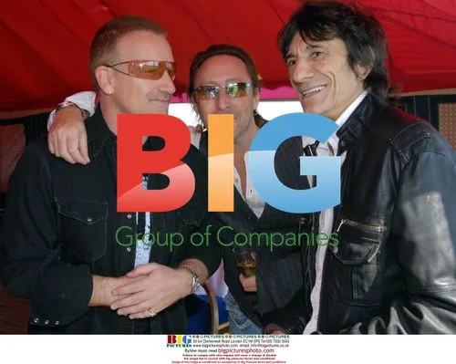 Bono and Showbiz Pals at Charity Polo Match