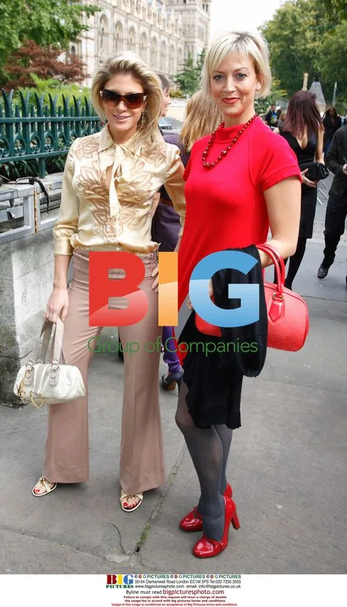 Hofit Golan and Liz Fuller at London Fashion Week 2007