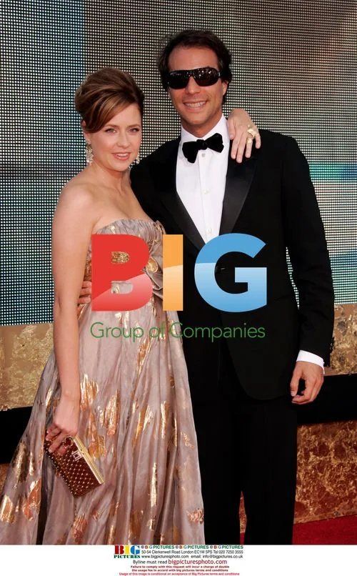 Jenna Fischer and James Gunn at 2007 Emmys