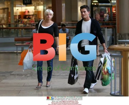 Jade Goody and David Wickenden Shopping at Bluewater