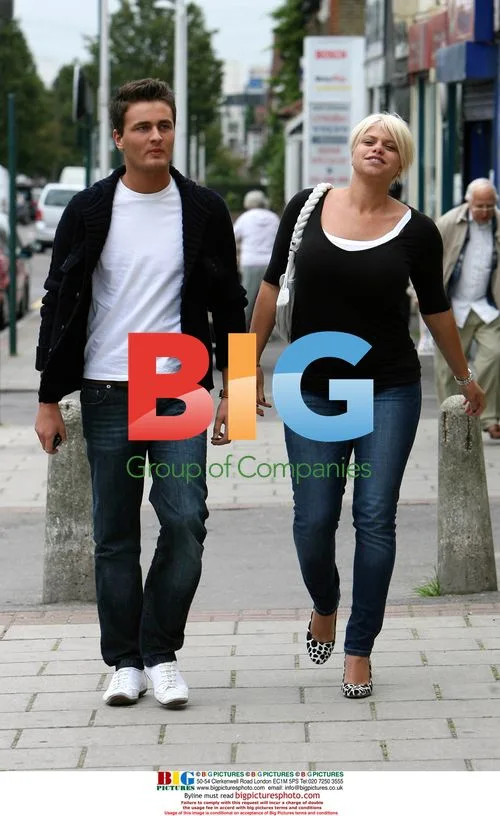 Jade Goody and David Wickenden have lunch at Prezzo