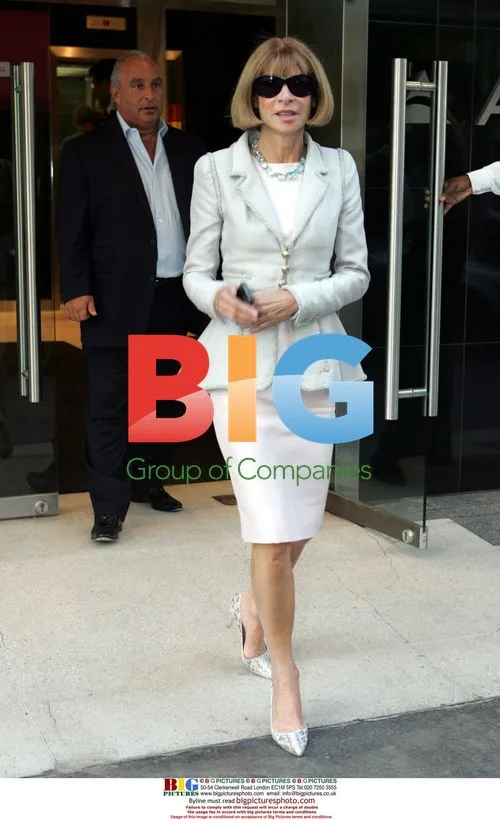 Anna Wintour Leaving Top Shop, London
