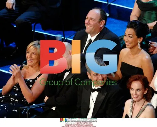 James Gandolfini and Deborah Lin at Primetime Emmys