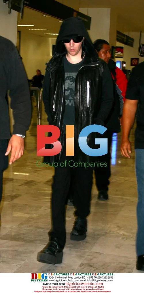 Marylin Manson Arrives at Mexico Airport