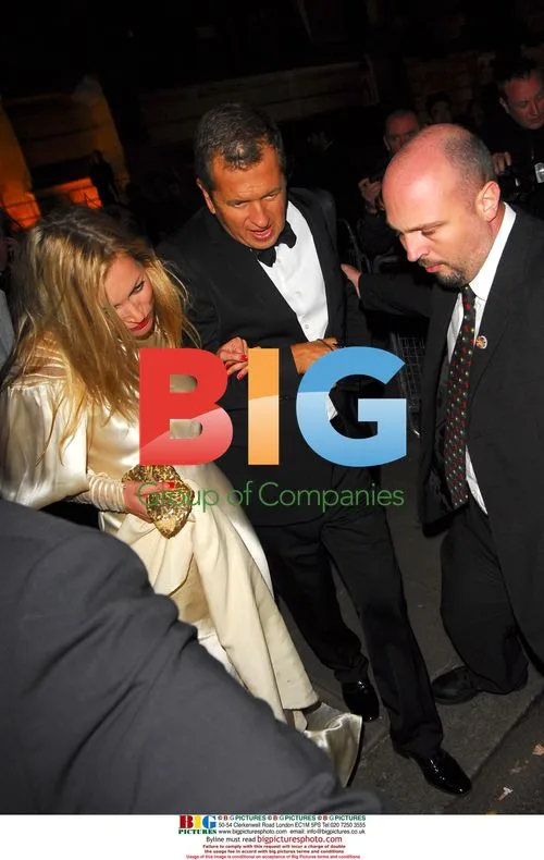 Kate Moss and Mario Testino at V&A Gala