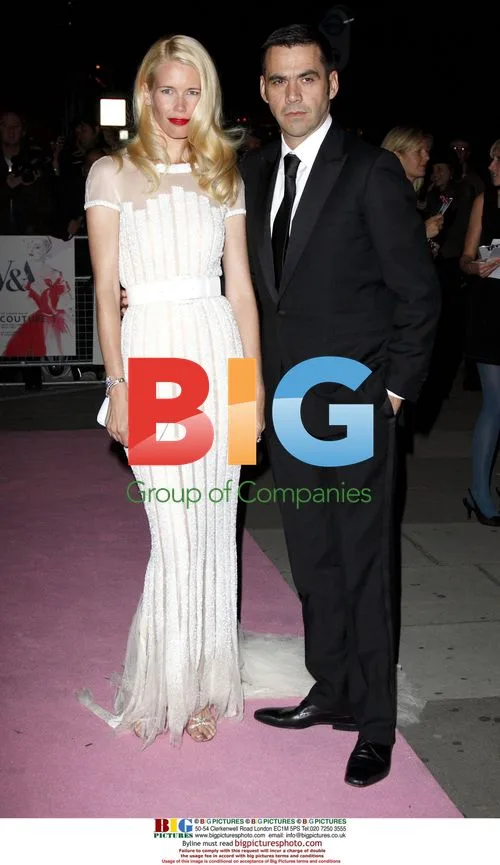 Claudia Schiffer and Roland Mouret at Couture Gala
