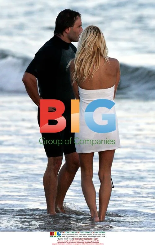 Pamela Anderson Beach Day with Son