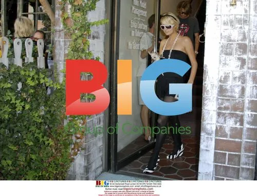 Paris Hilton visits modeling agency