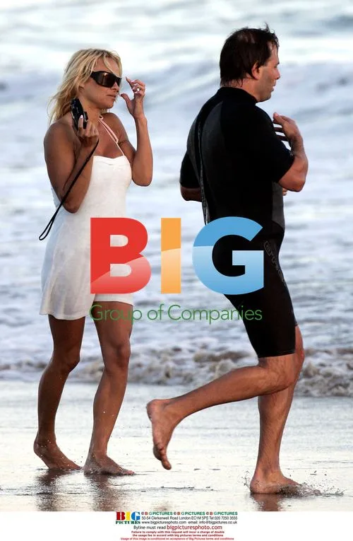 Pamela Anderson Out on the Beach