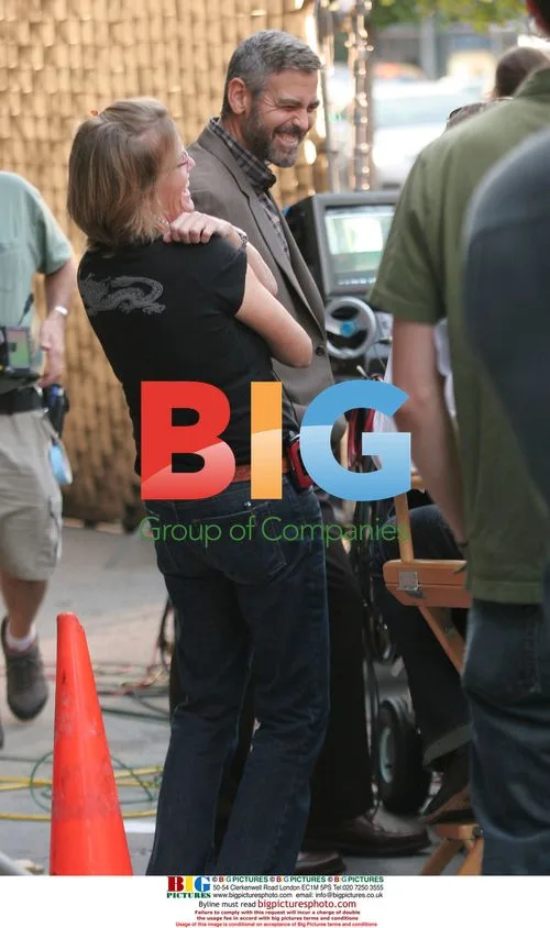 Clooney and McDormand Filming 'Burn After Reading'