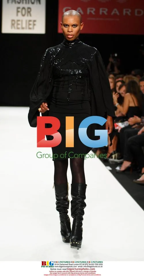Singer Skin at Fashion For Relief Catwalk Show