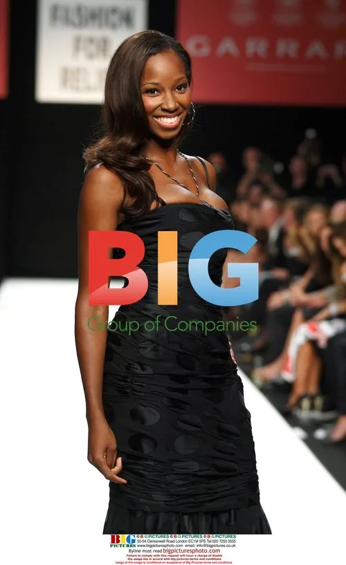 Singer Jamelia at Fashion For Relief show