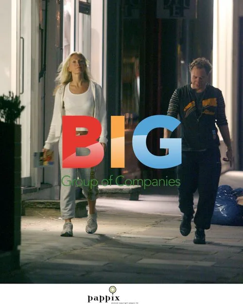 Caprice Bourret and John Hitchcox on evening stroll