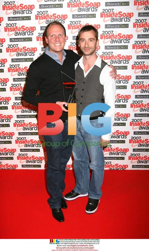 Antony Cotton and Charlie Condou at Inside Soap Awards 2007
