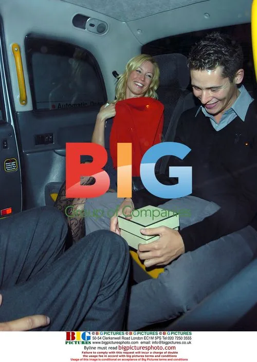 Denise Van Outen and Christopher Parker at Links Event