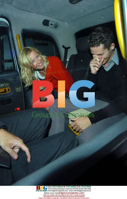 Denise Van Outen and Christopher Parker at Links Launch