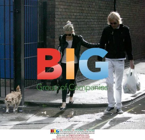 Sienna Miller and Rhys Ifans Walking Dogs