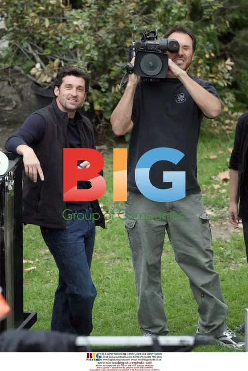 Patrick Dempsey and James Pickens Jr. on 'Grey's Anatomy' set