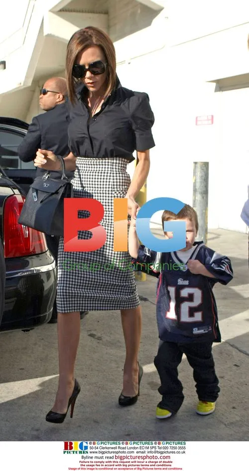 Victoria Beckham with sons at movie premiere