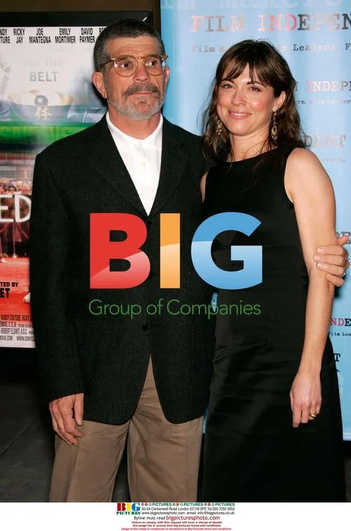 Director DAVID MAMET & Wife REBECCA PIDGEON at 'Redbelt' LA Screening