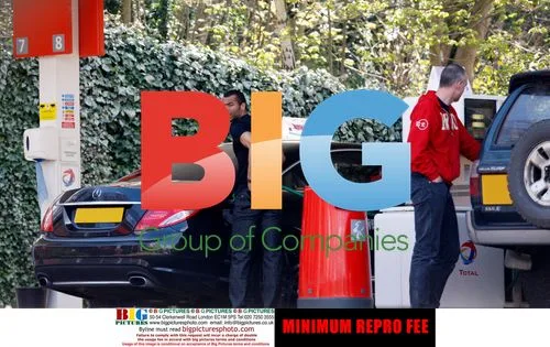 Ashley Cole at Petrol Station
