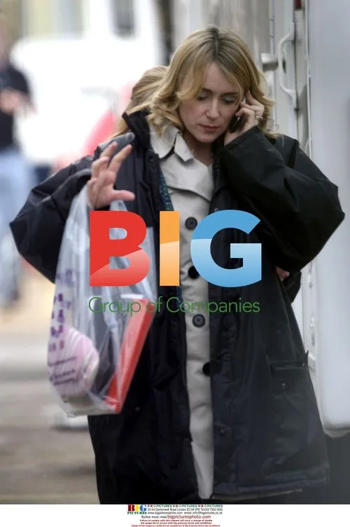 Keeley Hawes, Naomi Bentley and Marc Warren on "Mutual Friends" set