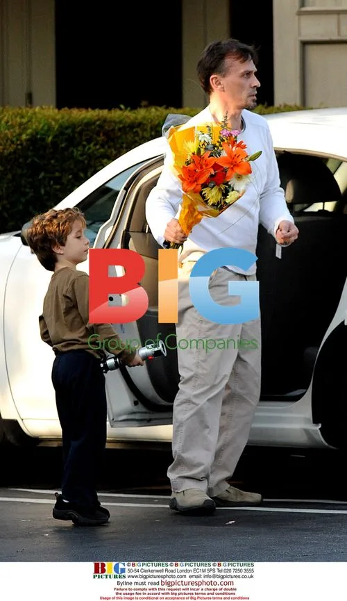 Robert Knepper and son Ben in Bel Air