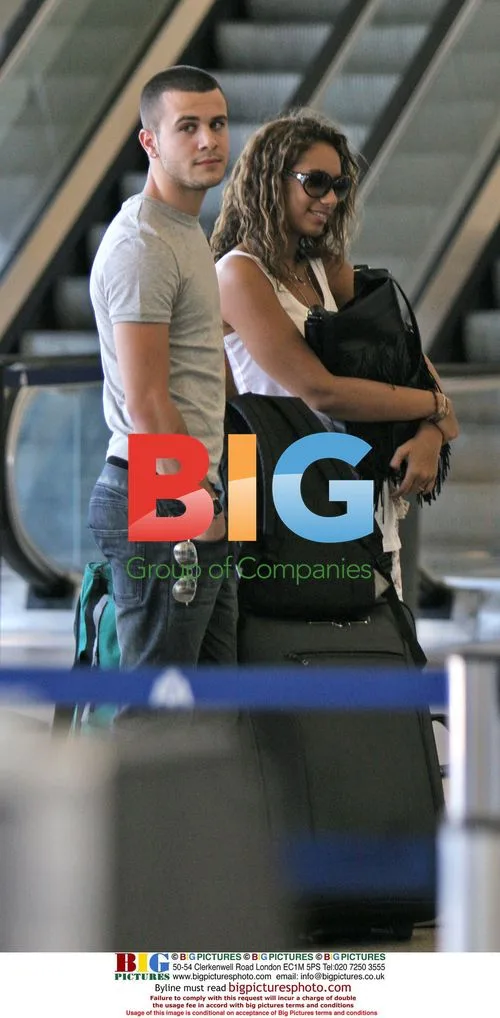 Leona Lewis and Lou Al-Chamaa at LAX
