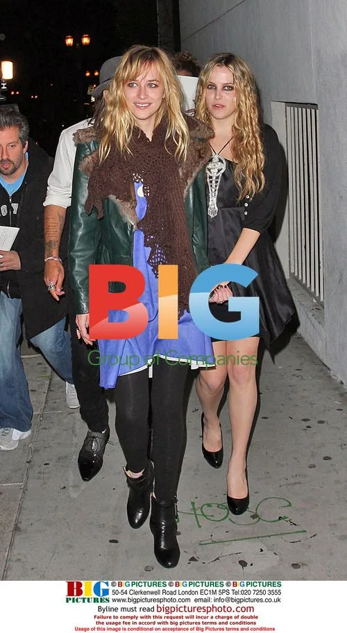 Ryan Cabrera and Riley Keough leaving Prince concert