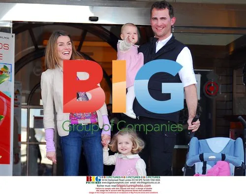 Crown Princes of Spain with Daughters