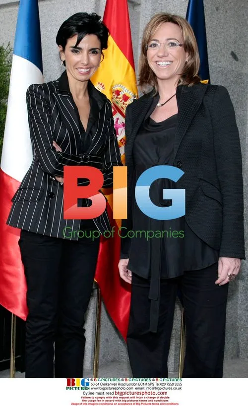 Carme Chacon and Rachida Dati at Ministry of Defense