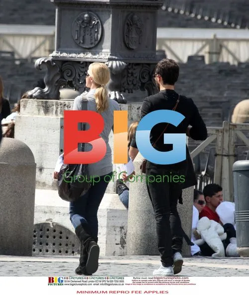 Actress Joely Richardson and Billionaire Evgeny Lebedev in Rome