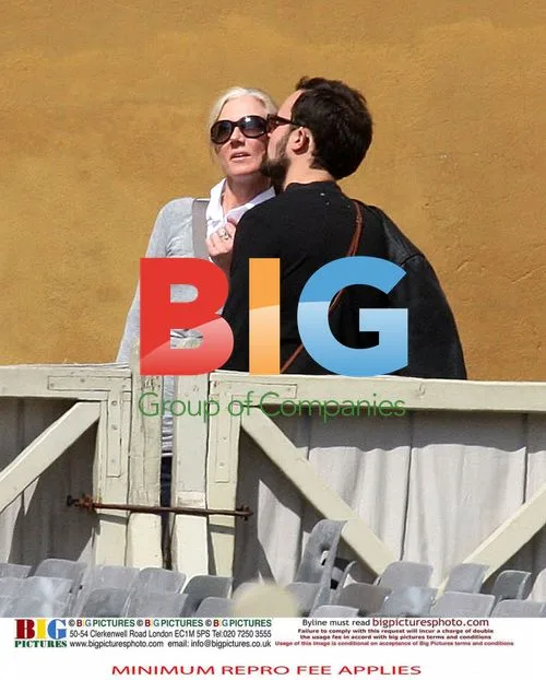 Joely Richardson and Evgeny Lebedev in Rome