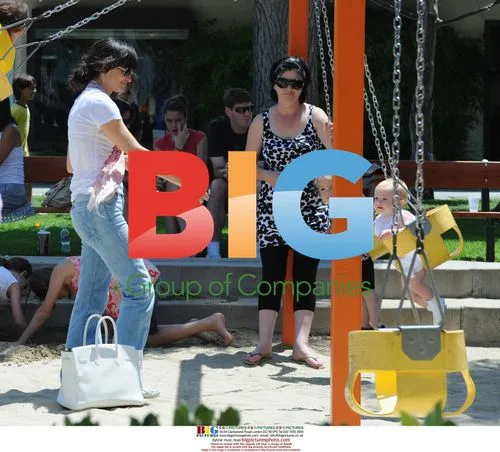 Rosetta Getty and Daughter June in Malibu