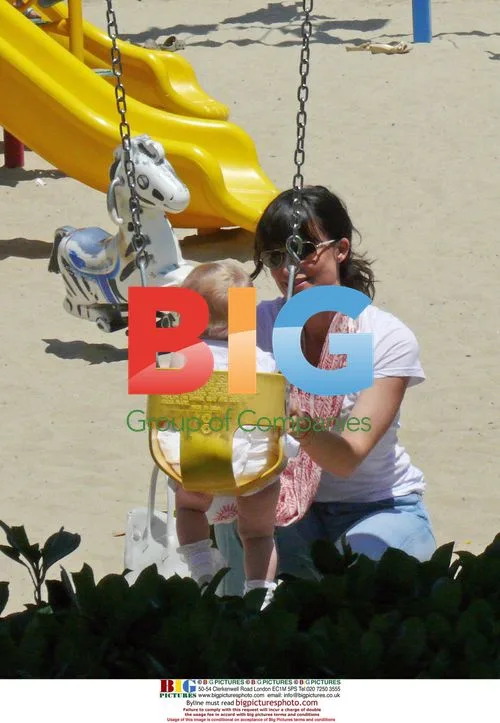 Rosetta Getty and daughter June in Malibu