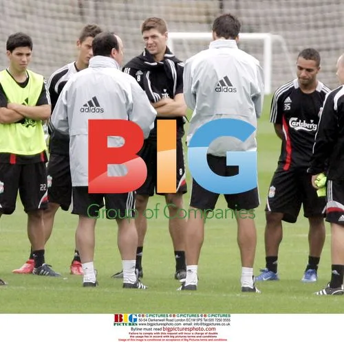 Robbie Keane Practices with Liverpool